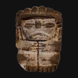 Estatueta em pedra, figura humana em estilo pré-colombiano